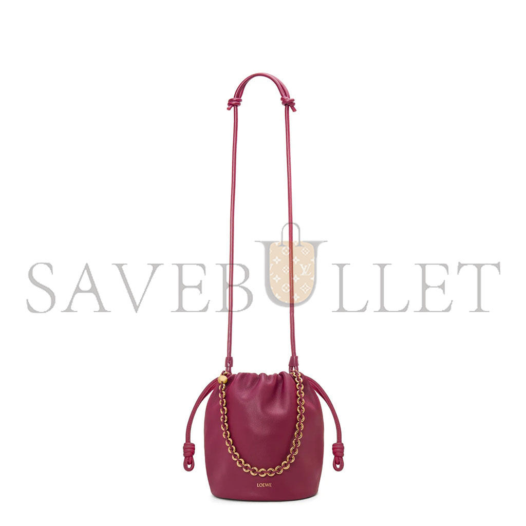 l*ew* flamenco purse bucket in mellow nappa lambskin a411fpbx02-1048 (32*24*17cm)